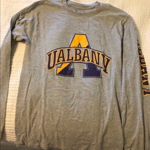 University of Albany grey long sleeve